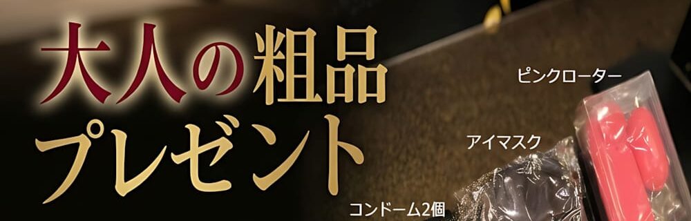 の大人の粗品プレゼント！SEX TOYSは使ってもお持ち帰りOK